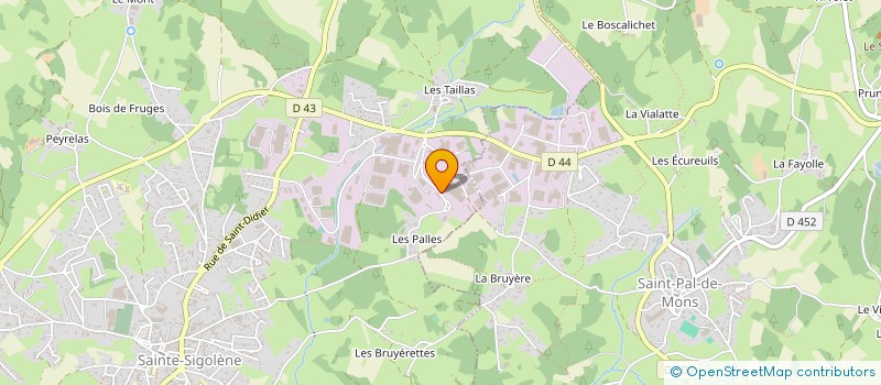 localisation de l'entreprise GUERIN PLASTIQUES à SAINTE-SIGOLENE