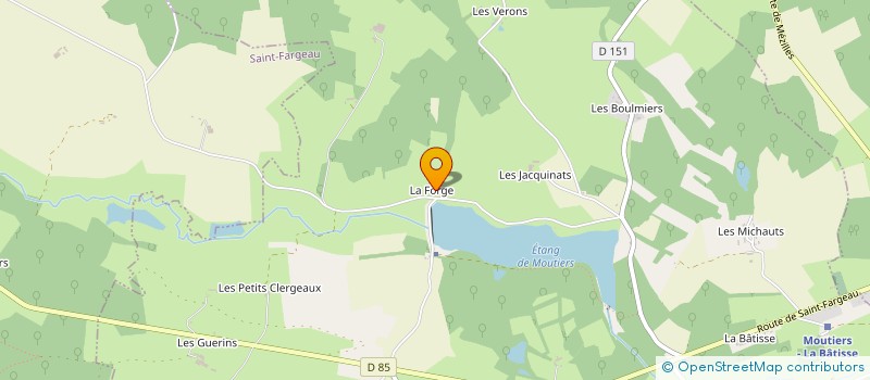 localisation de l'entreprise GUERIN REMY  MOUTIERS-EN-PUISAYE