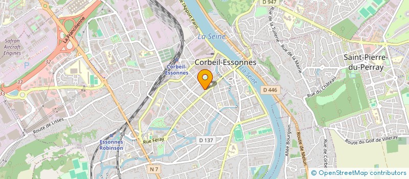localisation de l'entreprise GUERIN RENE à CORBEIL-ESSONNES