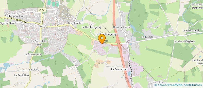 localisation de l'entreprise GUERIN SOLS  LAILLE