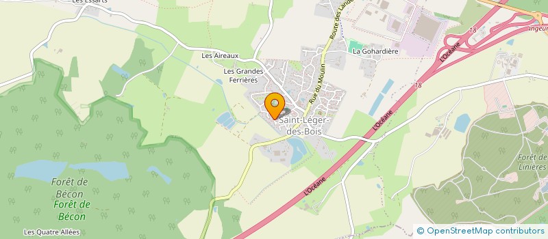 localisation de l'entreprise GUERIN'VENTURES  SAINT-LEGER-DE-LINIERES