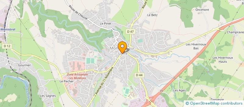 localisation de l'entreprise GUERIN Y ET C  MONISTROL-SUR-LOIRE