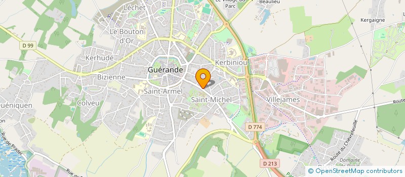 localisation de l'entreprise GUERINAIS  GUERANDE