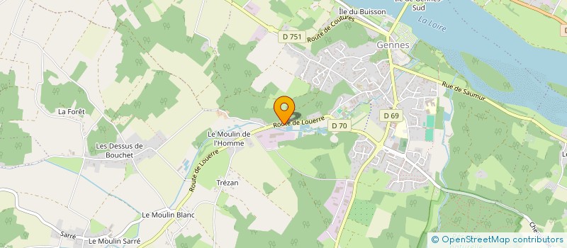 localisation de l'entreprise GUERINEAU FRERES  GENNES-VAL-DE-LOIRE