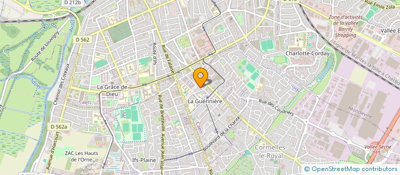 localisation de l'entreprise GUERINIERE ECOLE DE FOOTBALL à CAEN
