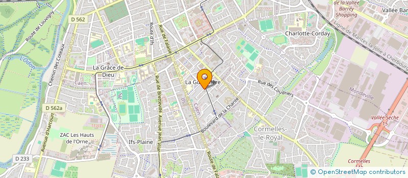localisation de l'entreprise GUERINIERE EN FLEURS à CAEN