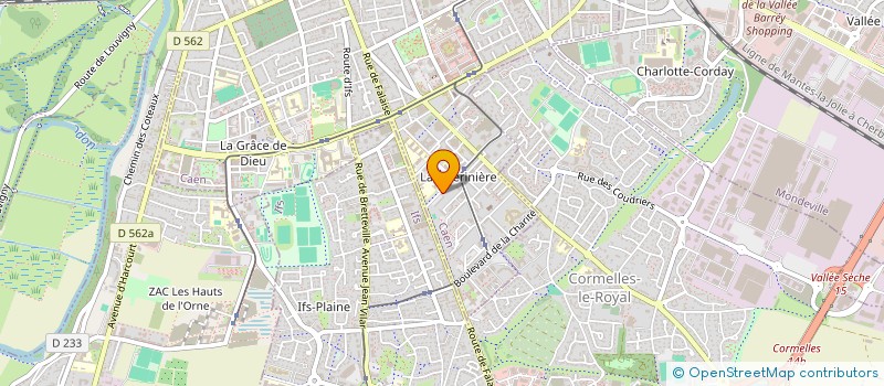 localisation de l'entreprise GUERINIERE FUTSAL à CAEN