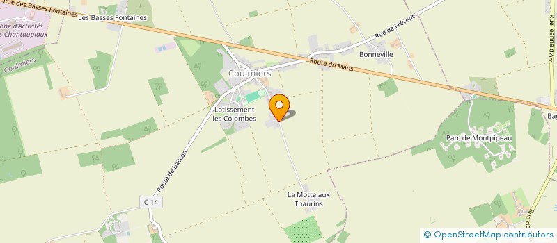 localisation de l'entreprise GUERINOS à COULMIERS