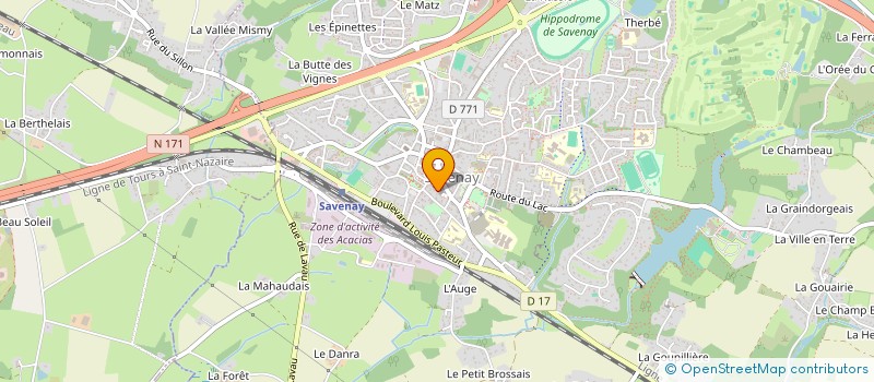 localisation de l'entreprise GUERIR EN MER LA TRINITE-MORBIHAN  SAVENAY