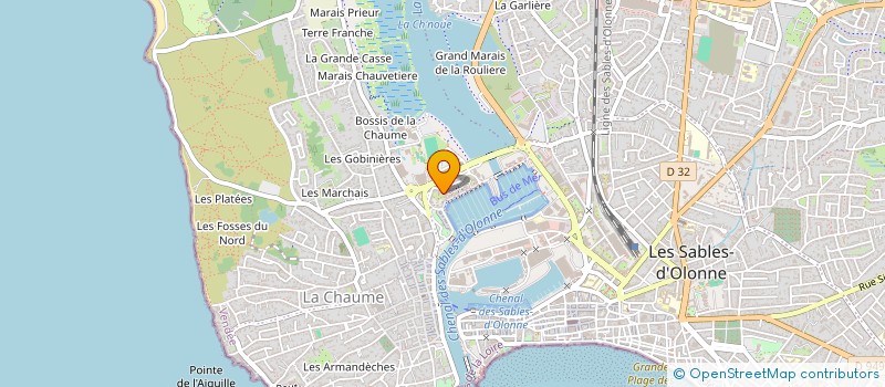 localisation de l'entreprise GUERIR EN MER - LES SABLES D'OLONNE (GEM - LSO) à LES SABLES D'OLONNE
