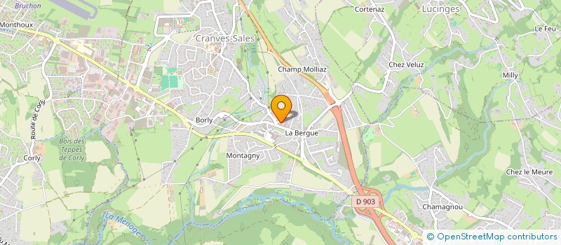 localisation de l'entreprise GUERIR ET EVOLUER  CRANVES-SALES