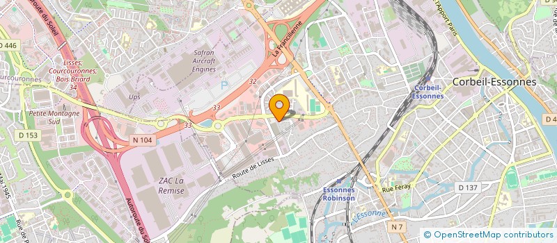 localisation de l'entreprise GUERISON AVEC JESUS à CORBEIL-ESSONNES