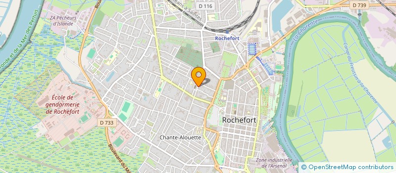 localisation de l'entreprise GUERLAIN à ROCHEFORT