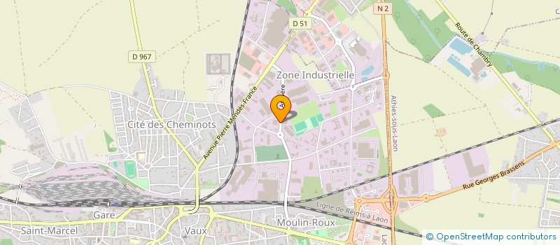 localisation de l'entreprise GUERLOT IMMO à LAON