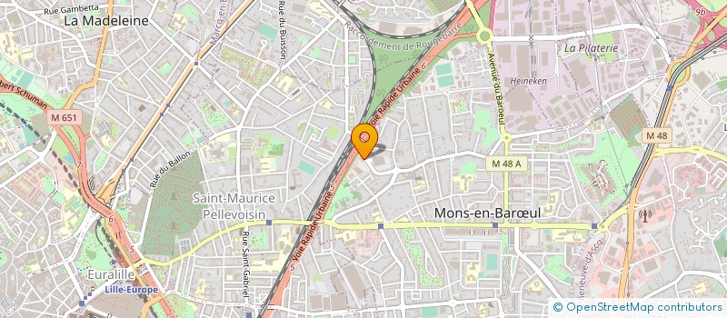 localisation de l'entreprise GUERMONPREZ à MONS-EN-BARŒUL