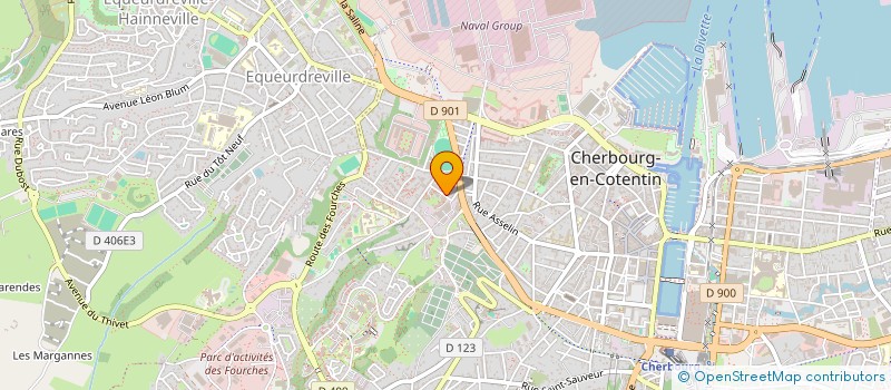 localisation de l'entreprise GUERMONT à CHERBOURG-EN-COTENTIN