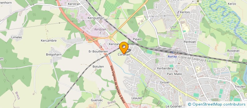 localisation de l'entreprise GUERNAUEL  BRECH