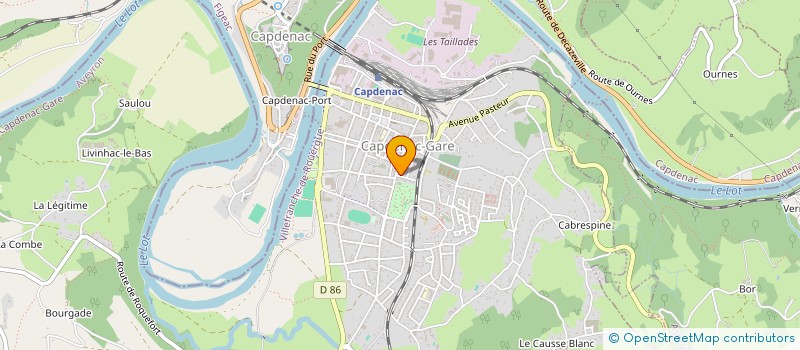 localisation de l'entreprise GUERRA  CAPDENAC-GARE