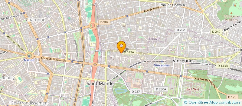 localisation de l'entreprise GUERRAULT MAINTENANCE à VINCENNES