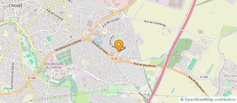 localisation de l'entreprise GUERREIRA JJB à CHOLET