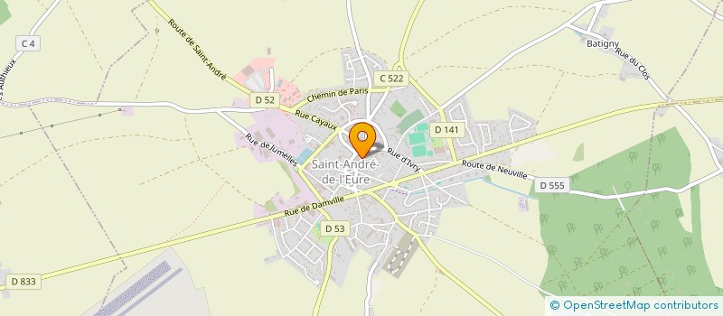 localisation de l'entreprise GUERREIRO  SAINT-ANDRE-DE-L'EURE