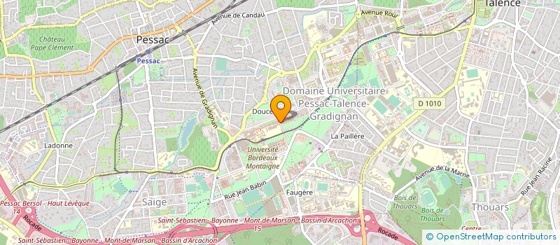 localisation de l'entreprise GUERRES ET PAIX à PESSAC