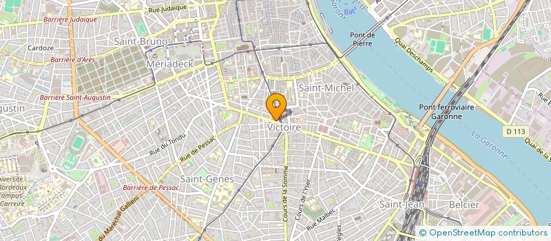 localisation de l'entreprise GUERRIDA CONSTRUCTION à BORDEAUX