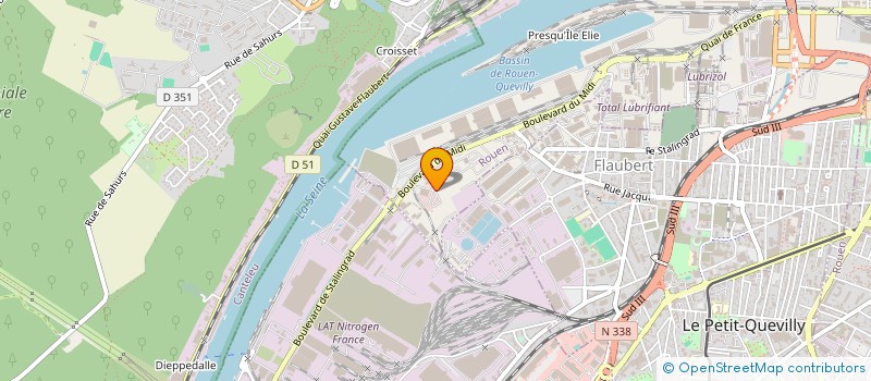 localisation de l'entreprise GUERRIER à ROUEN