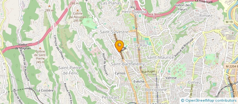 localisation de l'entreprise GUERRIERI à NICE