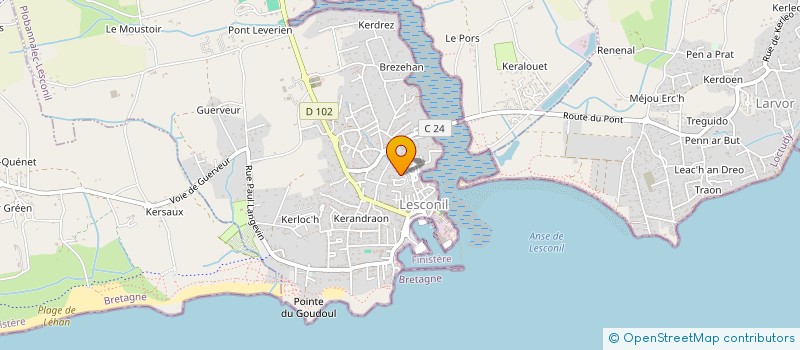 localisation de l'entreprise GUERRISI CONSULTING à PLOBANNALEC-LESCONIL