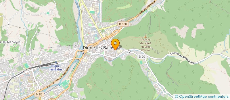 localisation de l'entreprise GUERRITAL à DIGNE-LES-BAINS