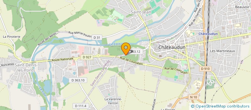 localisation de l'entreprise GUERTON SERVICES AFFAIRES à CHATEAUDUN