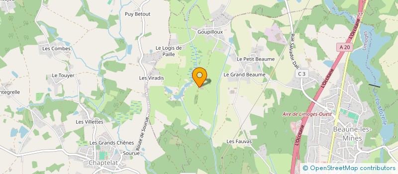 localisation de l'entreprise GUERY à LIMOGES