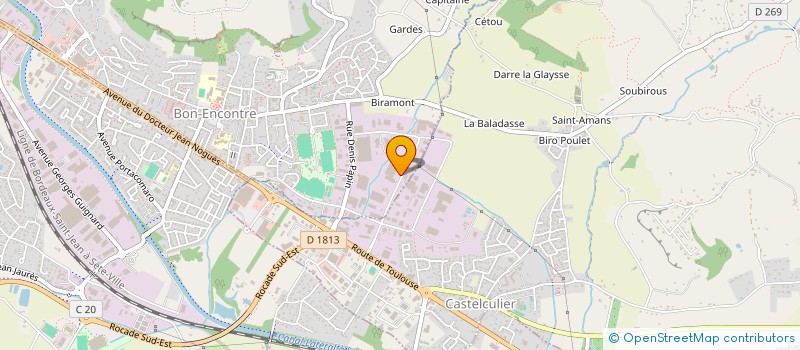 localisation de l'entreprise GUERY IMMO  BON-ENCONTRE