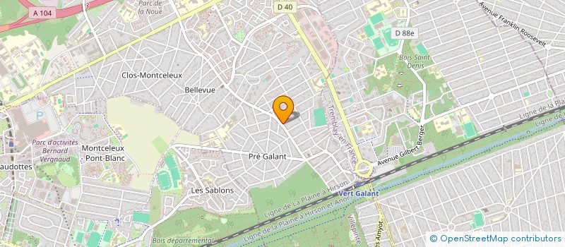 localisation de l'entreprise GUERY IMMOBILIER à VILLEPINTE