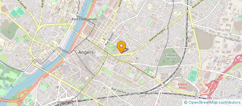 localisation de l'entreprise GUESDON DEBARRAS à ANGERS