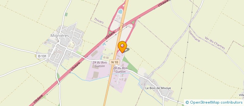 localisation de l'entreprise GUESLIN à MIGNIERES