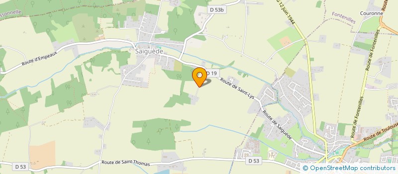 localisation de l'entreprise GUESNA à SAIGUEDE