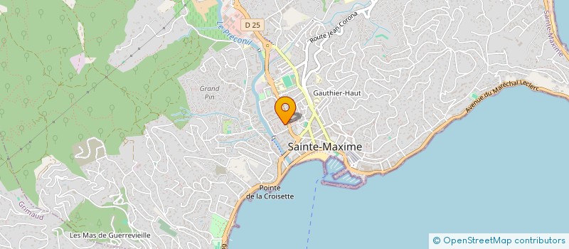 localisation de l'entreprise GUESNIER à SAINTE-MAXIME