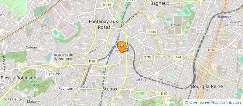 localisation de l'entreprise GUESNIER INVEST à FONTENAY-AUX-ROSES