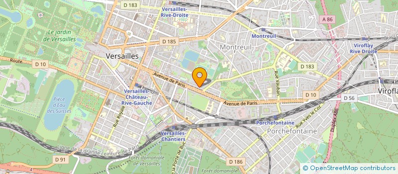 localisation de l'entreprise GUESNIER-POULY-VAISLIC à VERSAILLES