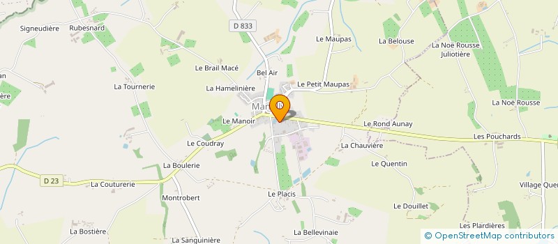 localisation de l'entreprise GUESNON à MANTILLY
