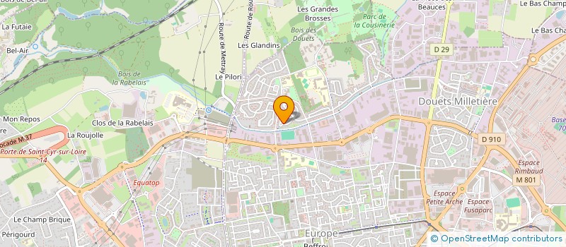 localisation de l'entreprise GUESSY  TOURS