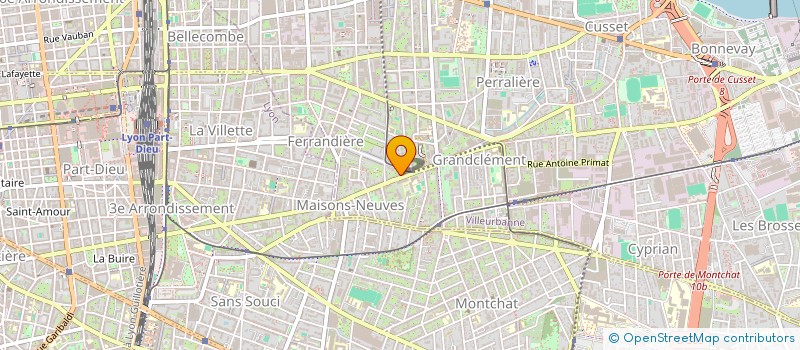 localisation de l'entreprise GUEST  VILLEURBANNE