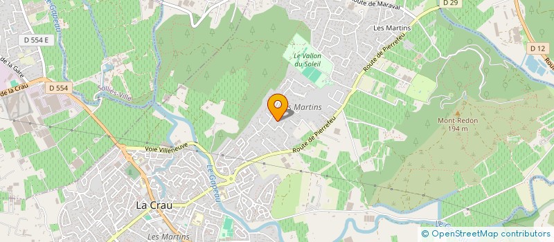 localisation de l'entreprise GUEST  LA CRAU