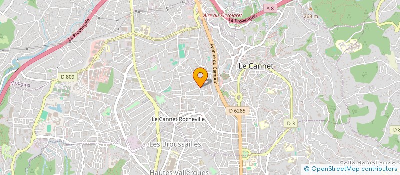 localisation de l'entreprise GUEST AZURES à LE CANNET
