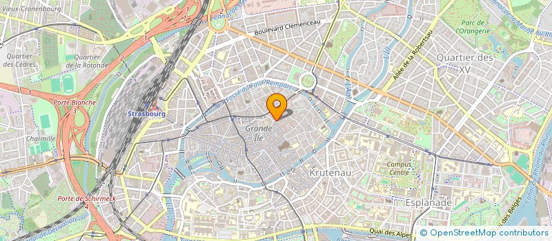 localisation de l'entreprise GUESTHOUSE-SOLEN  STRASBOURG