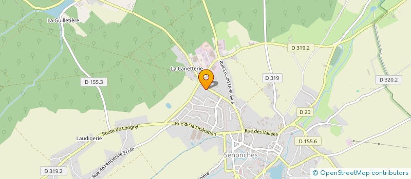 localisation de l'entreprise GUET-LECOMTE à SENONCHES