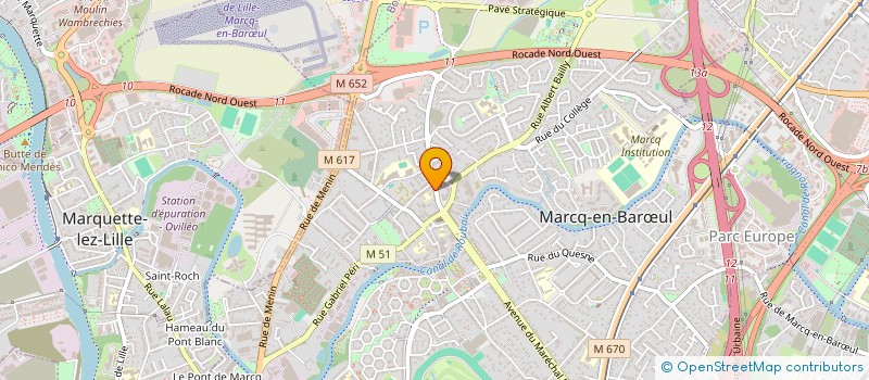 localisation de l'entreprise GUETANAH à MARCQ-EN-BARŒUL