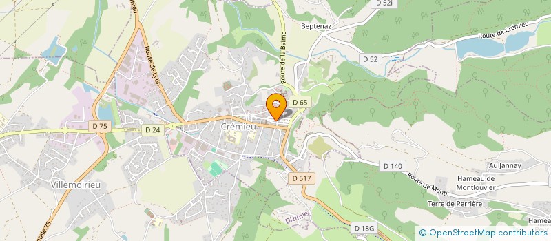 localisation de l'entreprise GUETAROL  CREMIEU